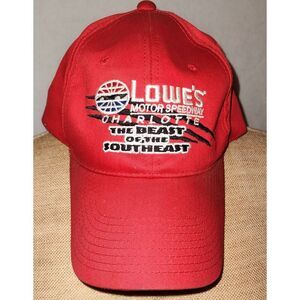 Lowe's Motor Speedway 'The Beast Of The Southeast' Ticket Holder  Hat/cap Red 20